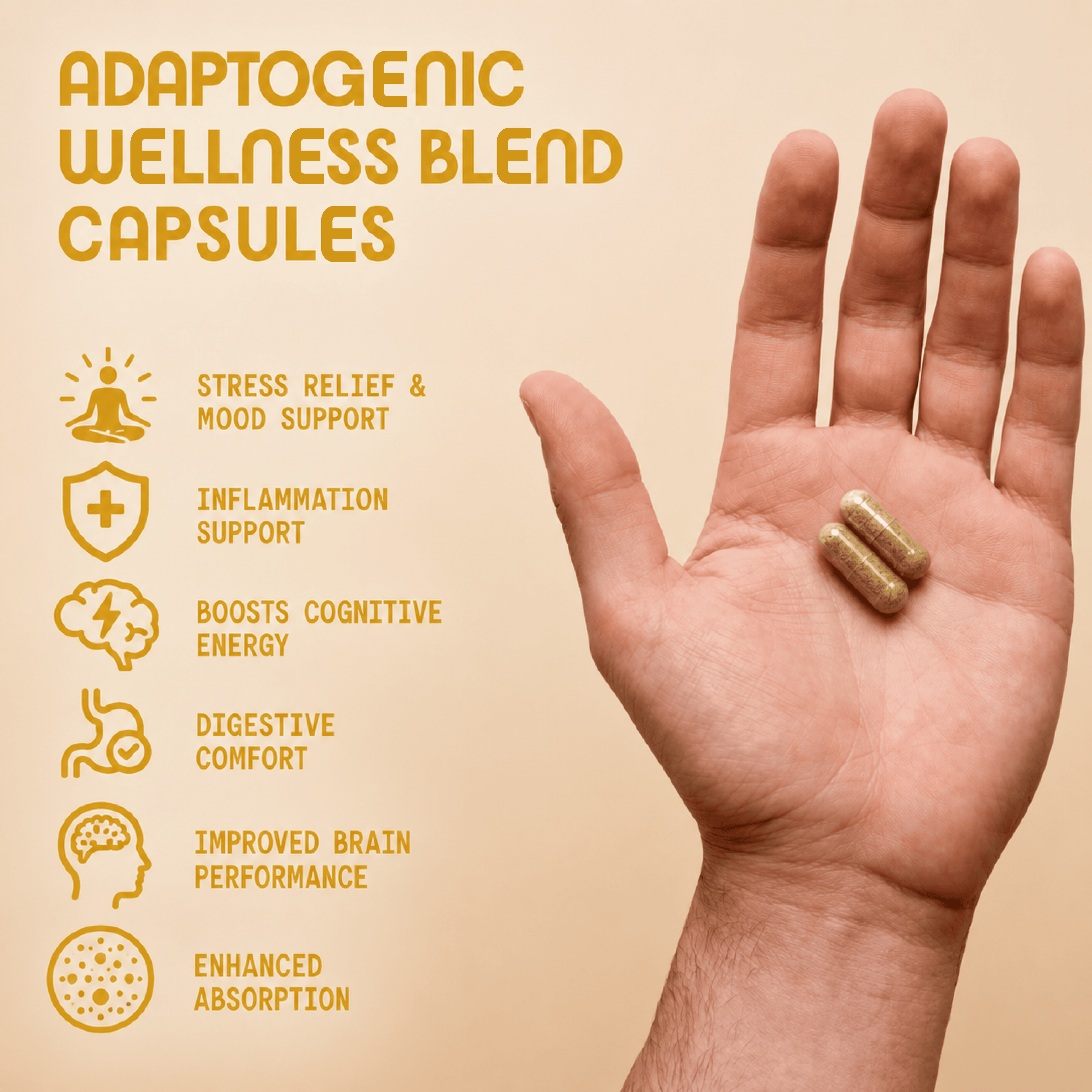 Adaptogenic Wellness Blend Capsules