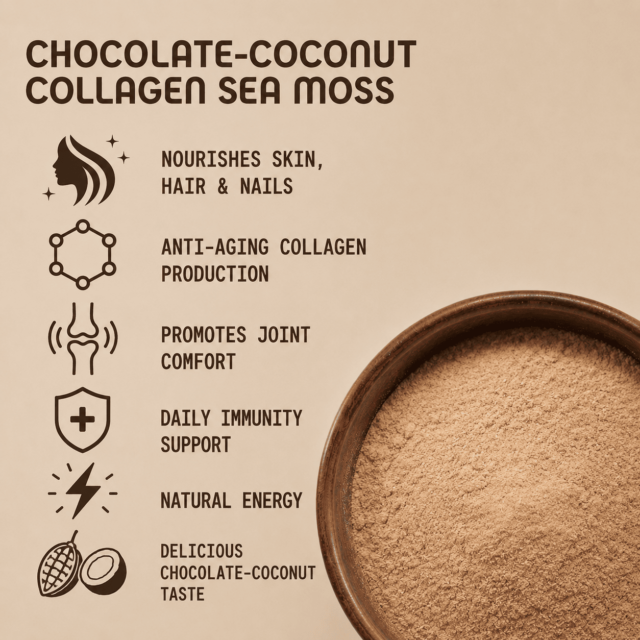 Limited Edition Chocolate-Coconut Collagen Sea Moss
