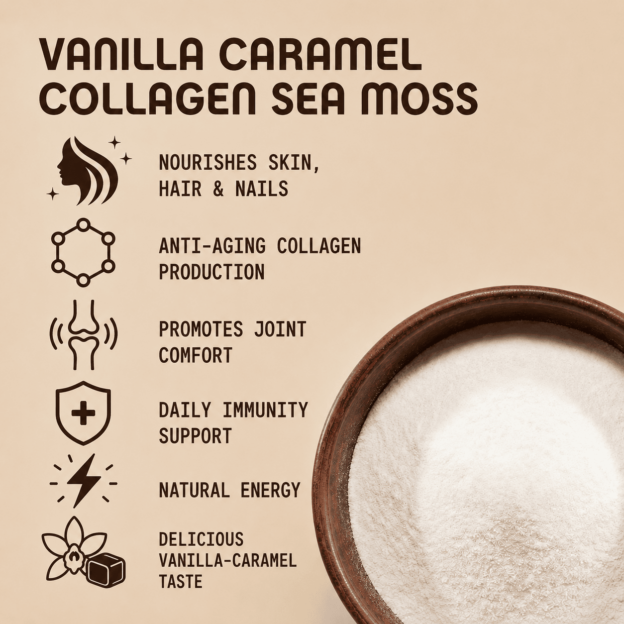 Vanilla-Caramel Collagen Sea Moss